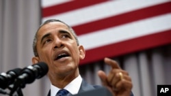 President Barack Obama speaks about the nuclear deal with Iran, Aug. 5, 2015, at American University in Washington. 