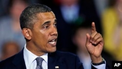 President Obama in Hartford, Conn., April 8, 2013