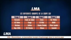 Composition des groupes pour la coupe CAF