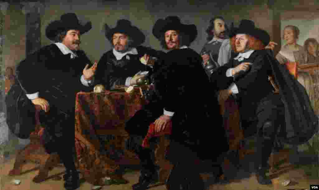 Bartolomey van der Helst, “Kloveniersdoelenin İdarəçiləri” (1655)