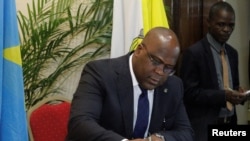 Rais wa DRC Felix Tshisekedi 