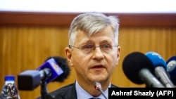 Jean-Pierre Lacroix, secrétaire général adjoint de l'ONU pour les opérations de paix, Khartoum, Soudan, le 24 janvier 2019.