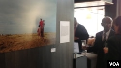 The exhibition is supported by the advocacy group Oxfam.