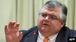 Augustin Carstens, le président du Comité monétaire et financier international (IMFC), 1er juin 2011.