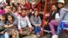 Khuon Sopheak (far left) of the Cambodian Center for Independent Media (CCIM) who was doing an internship in Nepal, survived the earthquake to tell his tale of escape from collapsing buildings. (Courtesy of Khoun Sopheak)