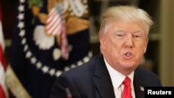 Le président Donald Trump, 11 avril 2017.