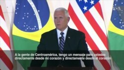 Pence: "No arriesguen sus vidas ni las de sus hijos tratando de llegar a EE.UU."