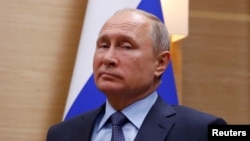 Russian President Vladimir Putin tells his U.S. counterpart Donald Trump in a New Year letter, Dec. 30, 2018, that Moscow was ready for dialogue on a "wide-ranging agenda." 