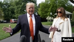 El presidente Donald Trump dijo el miércoles 24 de abril de 2019 a periodistas en la Casa Blanca que acudirá directamente a la Corte Suprema de EE.UU. si los demócratas tratan de hacerle un juicio político.