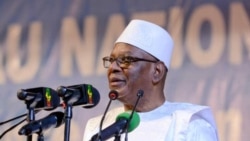 Le président IBK parle à la population à Bamako, le 14 décembre 2019. (VOA/Kassim Traoré)