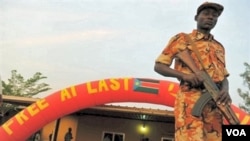 Tentara Sudan selatan siaga di ibukota Juba.