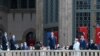 Presiden Turki Recep Tayyip Erdogan memberikan pidato setelah salat Jumat saat peresmian masjid berkapasitas 4000 di alun-alun Taksim yang ikonik di Istanbul pada 28 Mei 2021. (Foto: AFP)