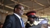 Le président malawien, Arthur Peter Mutharika, , au stade Kamuzu de Blantyre, le 2 juin 2014.