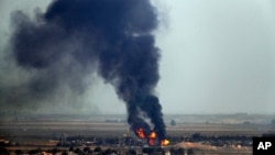 Dûyên stûr li esmanên Serêkanîyê bilind dibin