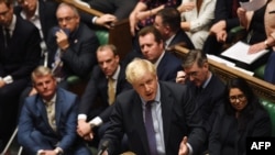 Le Premier ministre britannique Boris Johnson à la Chambre des communes à Londres le 22 octobre 2019. (Photo de JESSICA TAYLOR / PARLEMENT ROYAUME-UNI / AFP) 