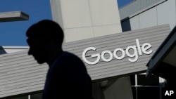 FILE - The Google campus in Mountain View, California.