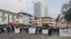 Magistrados judiciais e do ministério público em protesto na capital angolana, Luanda. 31 de Julho 2021