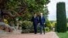 Presiden Joe Biden dan Presiden China Xi Jinping di taman Filoli Estate di Woodside, California, Rabu, 15 November 2023. (Doug Mills/The New York Times via AP, Pool)