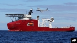 4月9日澳大利亞國防部的澳大利亞皇家空軍飛機正搜尋失蹤馬航370班機情形。