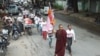 Latpadaung copper mine protest match, September 29, 2013 photo by activists