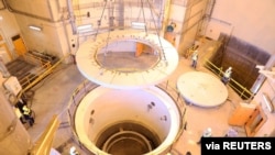Vista general en alzada de un reactor nuclear de agua en Irán tomada el 23 de diciembre de 2019.