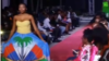 Dress featuring colors of Haiti's flag by Haitian fashion designer Immacula Pericles. (Photo: Matiado Vilme for VOA)