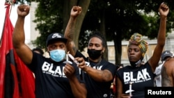 Vigília do movimento Black Lives Matter por Jacob Blake, Kenosha, Wisconsin, 28 agosto, 2020. 