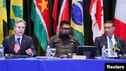 Waziri wa mambo ya nje wa Marekani Antony Blinken akishiriki mkutano wa nchi za Caribbean nchini Jamaica, Machi 11, 2024. Picha ya Reuters