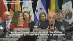 Grupo de Lima reunido en Canadá revisa situación en Venezuela