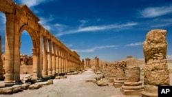 Site de la cité antique de Palmyre, Syrie. (SANA via AP)