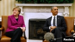 Obama, Merkel Begin Ukraine Crisis Talks 