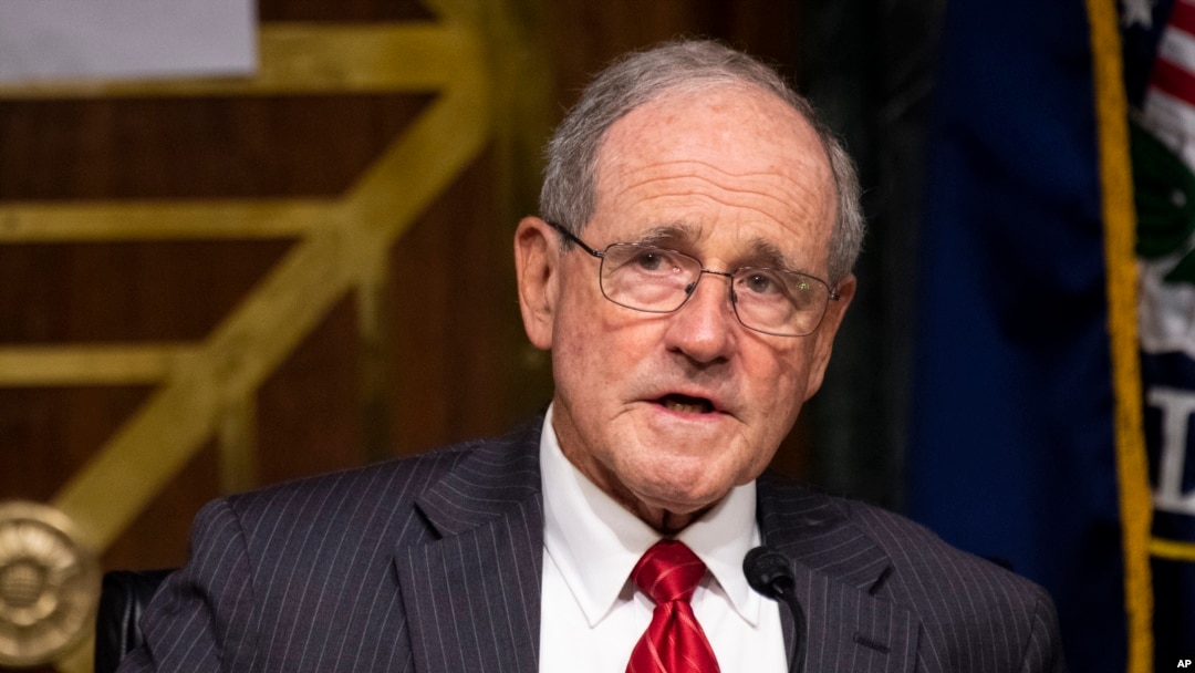 美國國會參議院外交關係委員會資深委員吉姆·裡施（Jim Risch）。（美聯社照片）