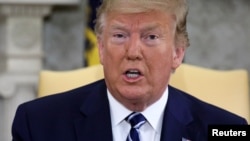 Le président américain Donald Trump, bureau ovale, la Maison Blanche, Washington, le 20 juin 2019.