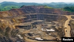 Une mine de cuivre et de cobalt à ciel ouvert à Tenke Fungurume, à 110 kilomètres au nord-ouest de Lubumbashi au Congo, 29 janvier 2013.