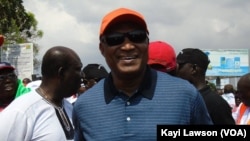 Jean-Pierre, candidat de la coalition de lopposition à l'élection présidentielle au Togo du 25 avril 2015.