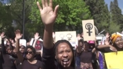 Manifestations à Johannesburg contre les violences sexistes