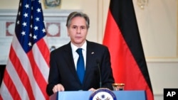 Menteri Luar Negeri AS Antony Blinken berbicara dalam sebuah konferensi pers di Washington, pada 5 Januari 2022. (Foto: Pool via AP/Mandel Ngan)