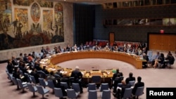 FILE - The United Nations Security Council holds a high-level meeting on Syria at the United Nations in Manhattan, New York,, Sept. 25, 2016. 