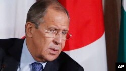 Le ministre Sergueï Lavrov lors d'une réunion sur la Syrie, à New York, le 22 septembre 2016.