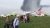 Avión de American Airlines se incendia en Chicago