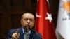 Presiden Tayyip Erdogan berpidato di hadapan anggota parlemen Turki di Ankara, Turki, 23 Oktober 2018.