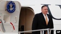 El secretario de Estado de EE.UU., Mike Pompeo, llegó a Kuala Lumpur, Malasia, el jueves, 2 de agosto de 2018.