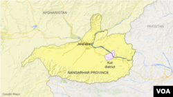 La région de Kot, dans la province de Nangahar, en Afghanistan.