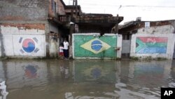Centenas de mortes em cheias no Brasil