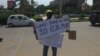 Manifestação "Luanda Lixada" em Luanda, capital angolana. 1 de Maio, 2021