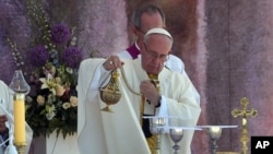 Le pape François en Pologne, le 31 juillet 2016. (AP Photo/Alik Keplicz)
