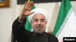 Hassan Rohani, Téhéran, Iran, le 17 juin June 2013. R