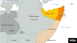 Carte de Somalie.