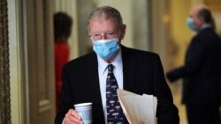 美國國會參議院軍委會共和黨首席議員英霍夫(Jim Inhofe)（路透社2021年2月13日）