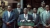 Kenya's Interior Minister Fred Matiang'i speaks during a press conference in Nairobi, Jan. 31, 2018. 